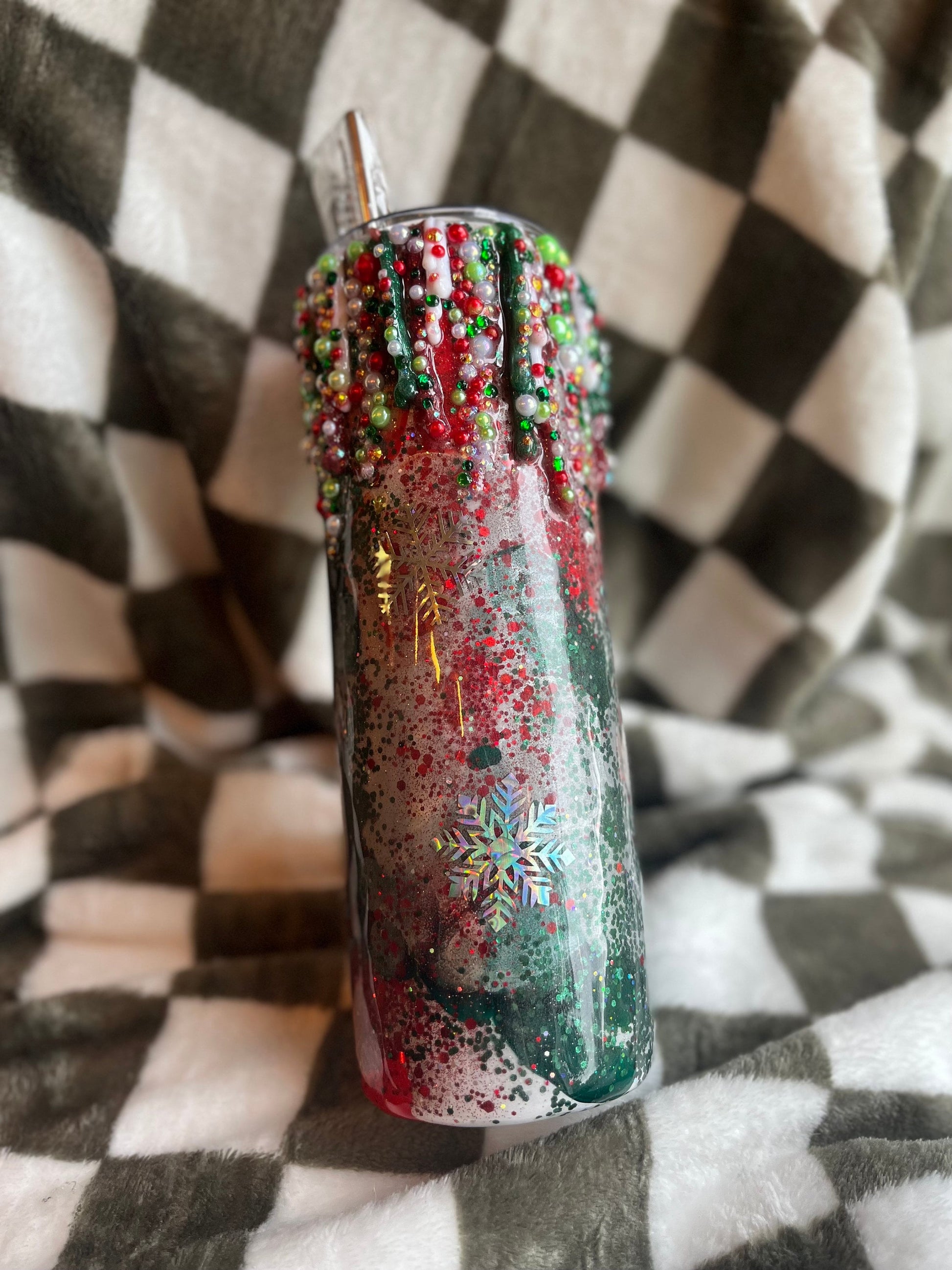 Merry and Bright Christmas Tumbler Epoxy Tumbler Christmas Gifts Christmas Coffee Cup Coffee Gifts Christmas Decor Merry Christmas Tumbler