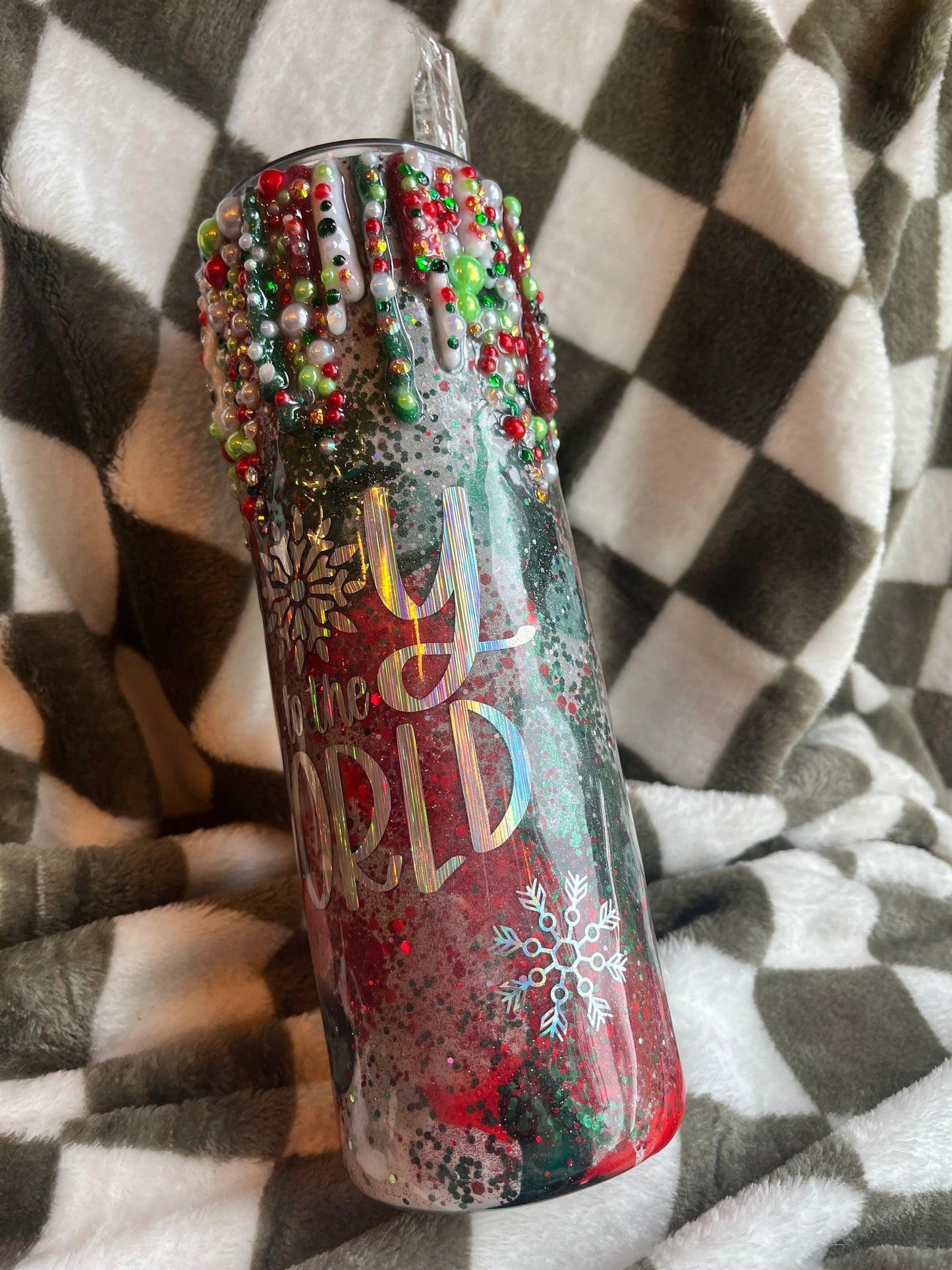 Merry and Bright Christmas Tumbler Epoxy Tumbler Christmas Gifts Christmas Coffee Cup Coffee Gifts Christmas Decor Merry Christmas Tumbler