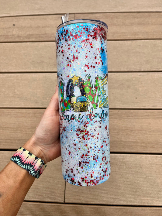 Christmas Tumbler Baby Jesus Manger Love Came Down Luke 2:11 30 oz. Tumbler Christmas Gifts Christmas Epoxy Tumblers Winter Wonderland