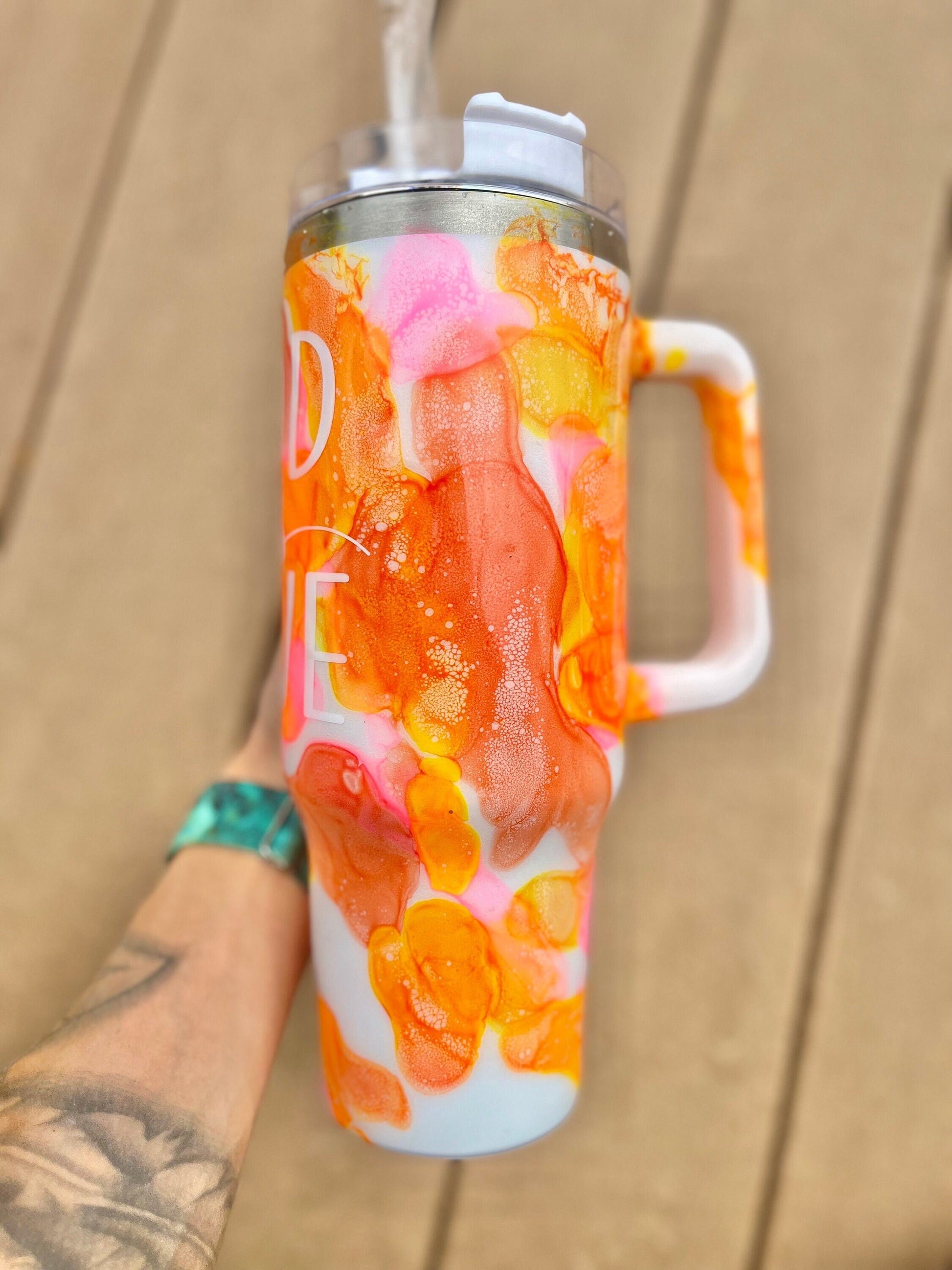 God Is Love 40oz Tumbler With Handle Tumbler 40oz Epoxy Tumblers Scripture Gifts Christian Gifts Bible Verse Cups Cup with Handle