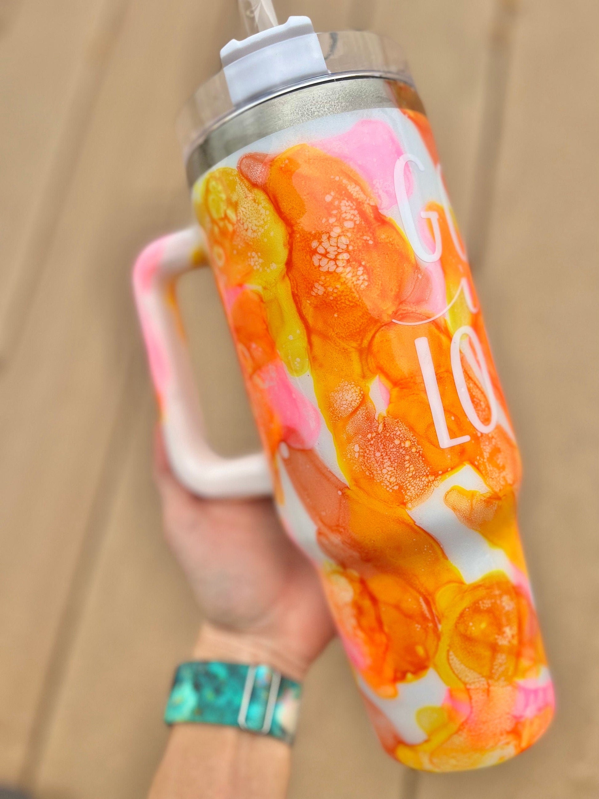 God Is Love 40oz Tumbler With Handle Tumbler 40oz Epoxy Tumblers Scripture Gifts Christian Gifts Bible Verse Cups Cup with Handle