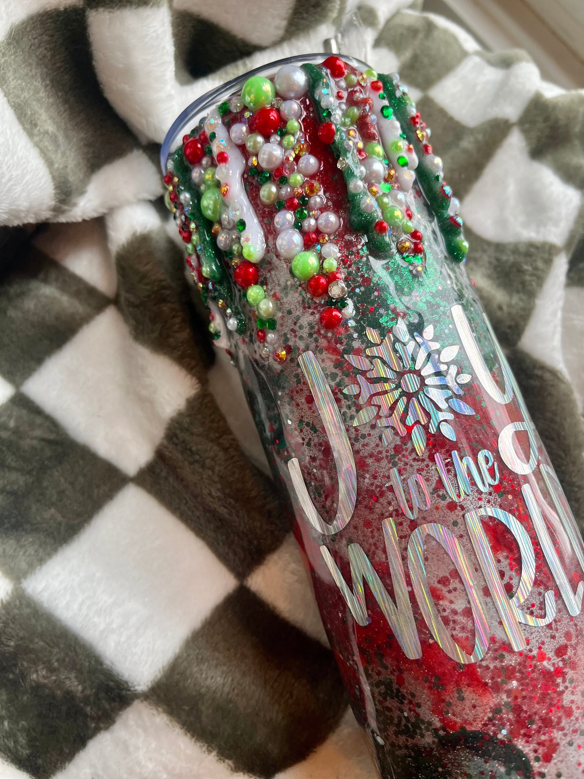 Merry and Bright Christmas Tumbler Epoxy Tumbler Christmas Gifts Christmas Coffee Cup Coffee Gifts Christmas Decor Merry Christmas Tumbler