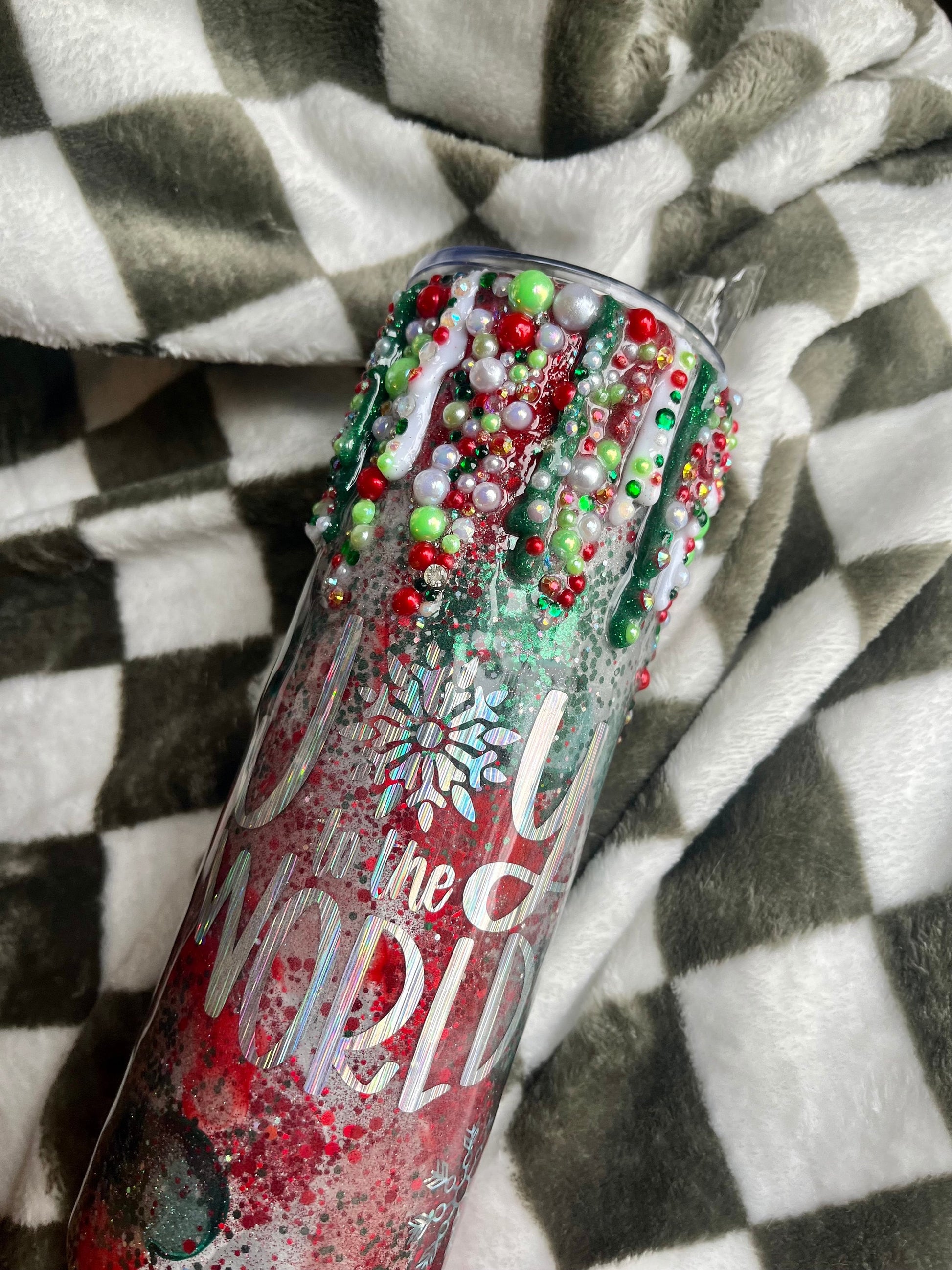 Merry and Bright Christmas Tumbler Epoxy Tumbler Christmas Gifts Christmas Coffee Cup Coffee Gifts Christmas Decor Merry Christmas Tumbler